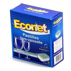 Econet Pastilles Lave-Vaisselle 30 unités Plus Liquide rinçage 250 ml Gratuit