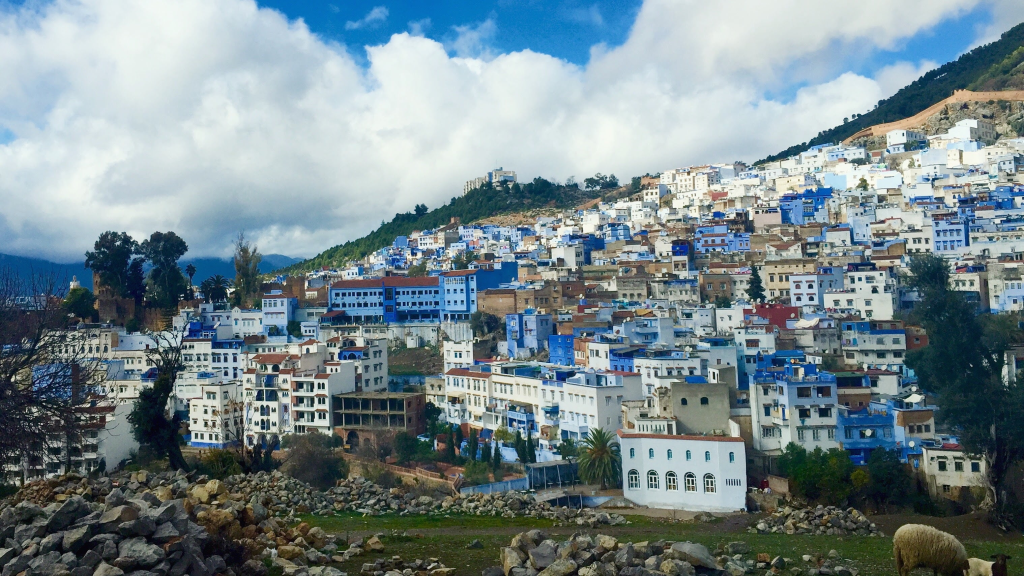 Chefchaouen, the Blue City with blue-washed streets and buildings