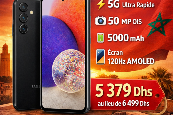 Samsung Galaxy A57 5G – 256 Go + 8 Go RAM au meilleur prix Maroc