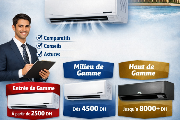Compratif peix Climatiseur Maroc : Mural, Inverter, Split & Mobile